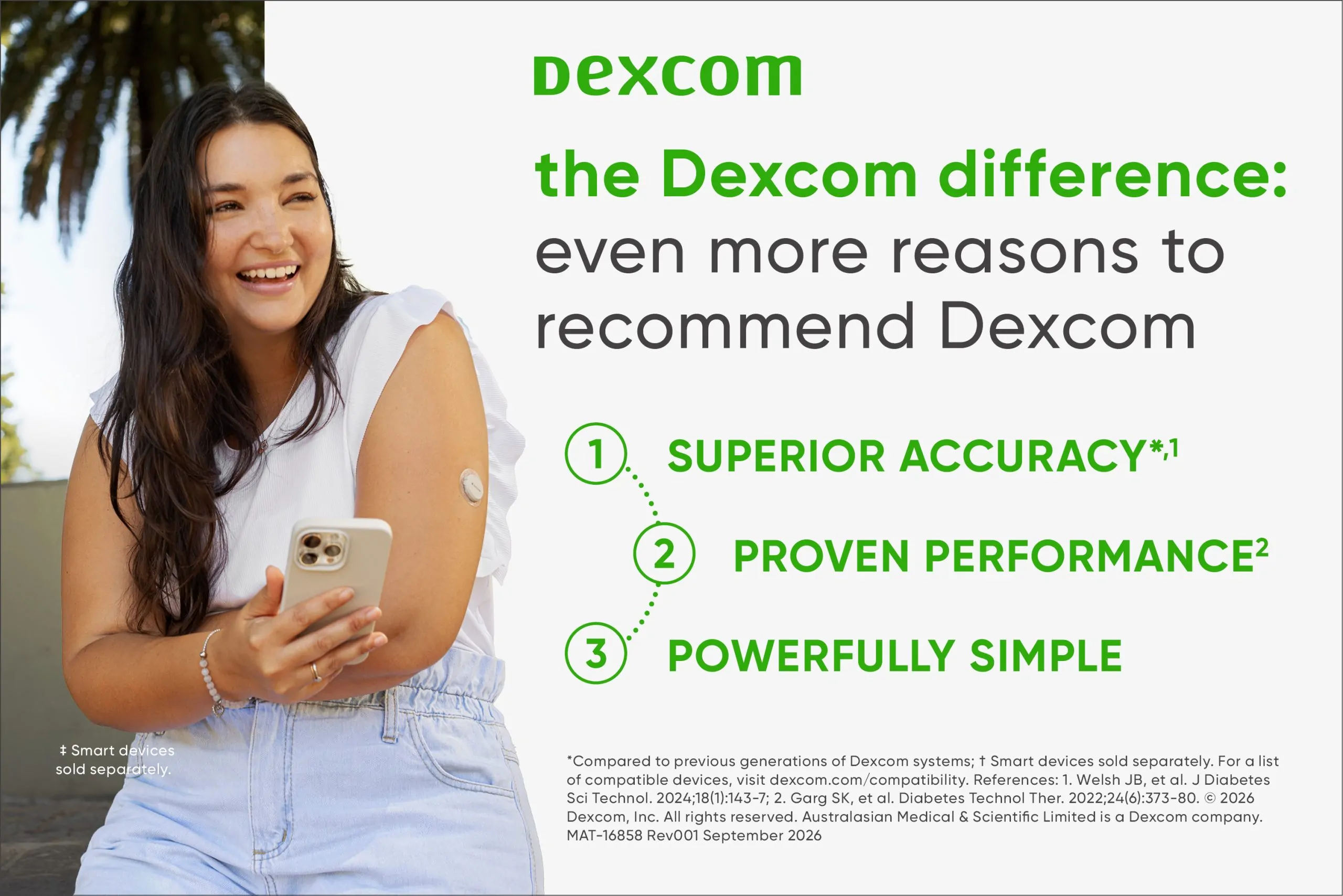 With Dexcom G7 CGM there are now even more reasons to recommend with confidence to your patients